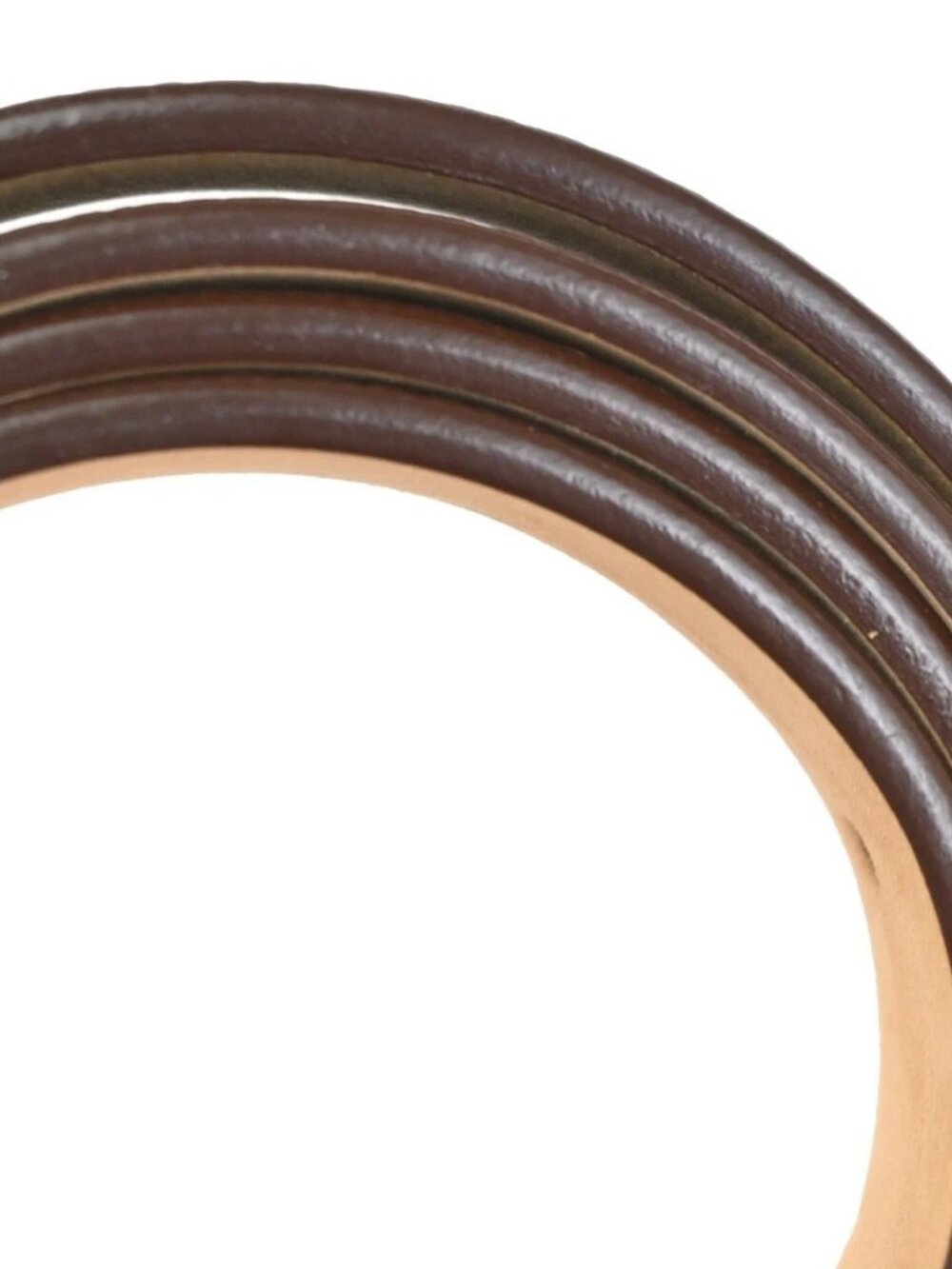 LOUIS VUITTON Santure Carre Belt Monogram Leather Brown SHW France - Picture 13 of 15